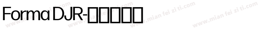 Forma DJR字体转换
